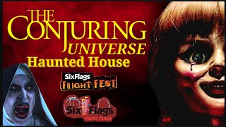 The Conjuring Universe Haunted House  Fight Fest 24  Six Flags Fiesta Texas [upl. by Adraynek]