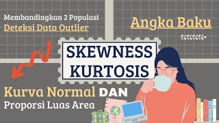 KURVA NORMAL SKEWNESS DAN KURTOSIS  TEORI DAN APLIKASI ANGKA BAKU ZSKOR [upl. by Raffarty293]