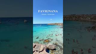 La meravigliosa isola di Favignana 🩵💎 favignana travel sicilia egadi beautifuldestinations [upl. by Nanyk]