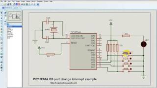 PIC16F84A RB port change interrupt CCS C [upl. by Theodora]