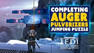 Auger Pulverizers Jumping Puzzle Walkthrough in Star Wars Jedi Fallen Order [upl. by Hseham]