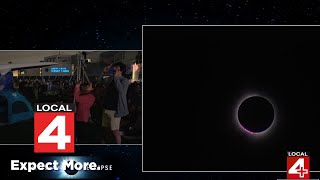 2024 total solar eclipse The moment of totality [upl. by Oicirtap]