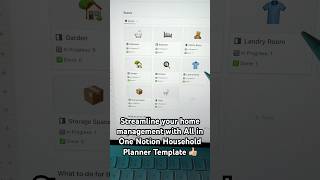 Streamline your home management with All in One Notion Household Planner Template notion [upl. by Ambrogino812]