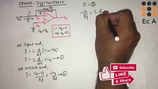 36 OPAMP as Differentiator [upl. by Odilo]