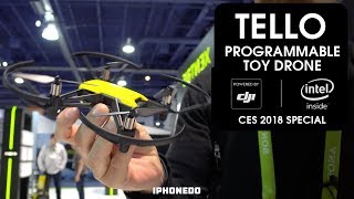 Programmable Toy Drone Tello — Powered by DJI and INTEL CES 2018 Special [upl. by Cappello]