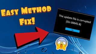 How To Fix PS4 Error Code SU306458 Easy Method [upl. by Lleda]