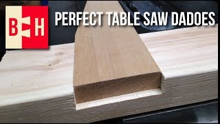 Perfect Table Saw Dadoes  The Easy Way [upl. by Htes198]