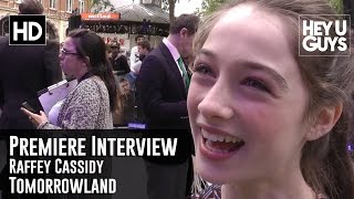 Raffey Cassidy Premiere Interview  Tomorrowland [upl. by Anuahsar181]