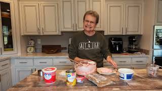 Strawberry Pecan Congealed Salad  Thanksgiving Side Dish  Easy dessert to fix [upl. by Llenet]