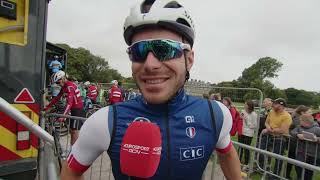 Florian Sénéchal  Interview au départ  Glasgow UCI World Championships 2023 [upl. by Yzmar]