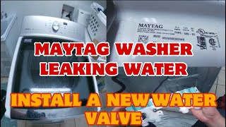 How to Fix Maytag Bravos Washer Leaking Water  Water Leaking onto Floor  Model MVWB835DW0 [upl. by Ardnoik399]