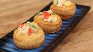 Cheesy Vegetable Vol Au Vent In Gujarati  Snacky Ideas by Amisha Doshi  Sanjeev Kapoor Khazana [upl. by Namwob]