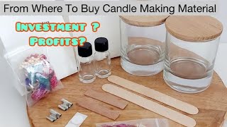 From Where to Buy Candle Making Material  Investment On Business  Profitable Business Or Not [upl. by Furlong572]