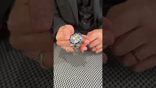 Rolex Submariner Steel Gold Diamond Sapphire Serti Dial Mens Watch 16613 Review  SwissWatchExpo [upl. by Orfurd]