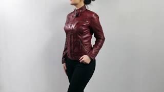 Damen Lederjacke Derby [upl. by Adhamh390]