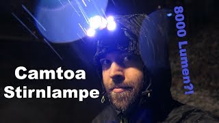 Review Camtoa Stirnlampe 8000 Lumen [upl. by Brie]