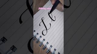 Letter L Calligraphy shorts calligraphy lettering notes frontpage name project ideas diy [upl. by Mesics827]