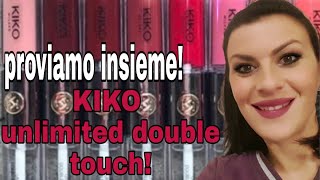 KIKO ROSSETTI UNLIMITED DOUBLE TOUCH swatch e SUPERPROMOZIONELEGGI INFOBOX😍 [upl. by Mendel921]