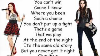 victorious give it up lyrics [upl. by Ilram552]