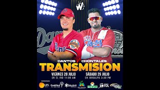 🔴Pomares2023 CHONTALES VS DANTOS JUEGO 1 ⚾️ [upl. by Yemar]