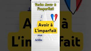 La conjugaison du Verbe Avoir à limparfait [upl. by Diamond]