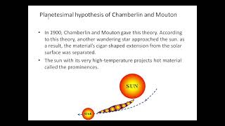 Planetesimal hypothesis of Chamberlin and MoutonNTAUGCNET AND ALL SET [upl. by Ttocserp355]