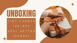 Unboxing the Tiny Change Daily Diary Planner 2024 100 Days to Achieve Your Goals [upl. by Assilim958]