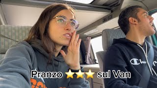 Pranzo tre stelle Michelin sul Van vanlife italy food adventure [upl. by Micheline945]