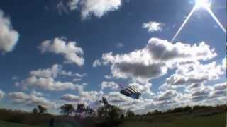 Skydiving Accident Canopy Collapse [upl. by Ahselet]