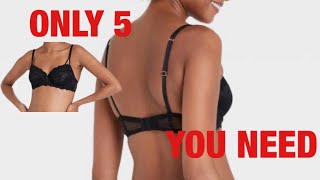 5 BRAS EVERY WOMAN NEEDS  Saggy Breast Friendly [upl. by Yemirej529]