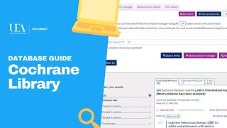 Cochrane Library Database Guide [upl. by Jesselyn]