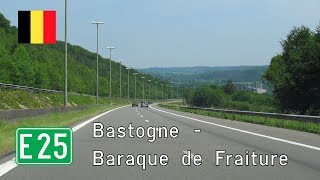 Belgium E25 Bastogne  Baraque de Fraiture [upl. by Guerra]