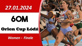 60m Final  Women  Orlen Cup Łódź  27012024 [upl. by Netloc]