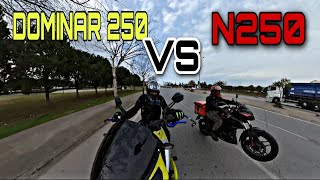 BAJAJ N250 PULSAR VS DOMİNAR 250 Motovlog [upl. by Yrneh791]