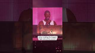 Usher holding the longest high note at his concert🤯 usher rnb singer pop popmusic [upl. by Tallbott]