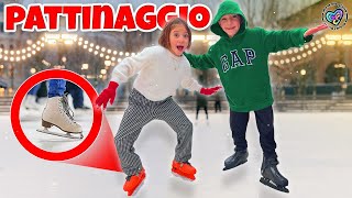 VLOG FIGLIACHIARA E FIGLIODIEGO VANNO PER LA PRIMA VOLTA SULLA PISTA DI PATTINAGGIO SUL GHIACCIO [upl. by Grenier]