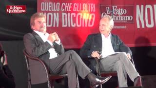 Festa del Fatto a Roma Travaglio incontra Proietti Rivedi quotDue parole quattro risatequot [upl. by Halian]