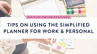 Tips on Using the Simplified Planner for Work amp Personal  Simplified® by Emily Ley [upl. by Leirza]