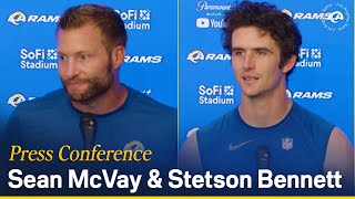 Sean McVay amp Stetson Bennett On Win Over Cowboys Player Performances amp Defensive Production [upl. by Lotty]