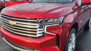 2024 Chevrolet Tahoe High Country in Radiant Red Tintcoat Features [upl. by Aneehc]