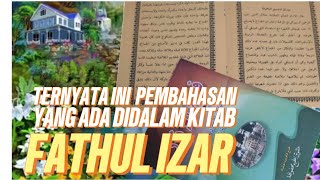 apa itu kitab fathul izar dan apa isi didalam kandunganya [upl. by Bellamy]