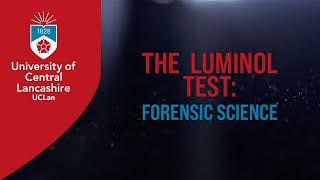 The Luminol Test Forensic Science [upl. by Ylam459]