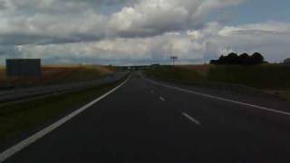 Przejazd autostradą A1  odcinek Grudziądz  Gdańsk [upl. by Mastat]