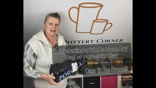 Can You Rehydrate a Bag of Hard Porcelain Clay  StepbyStep Pottery Tutorial [upl. by Jacobsen398]