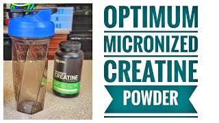 Review Optimium Nutrition Micronized Creatine Powder How to Mix with Helimix Shaker Bottle [upl. by Reuben985]