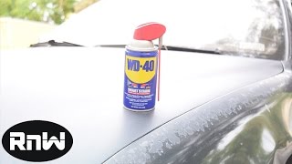 How to Remove Scratches From Your Car  WD40 Test [upl. by Latea476]