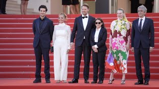 Gijs Naber Monika Mecs  Louis Garrel and more on the red carpet in Cannes [upl. by Evelinn]