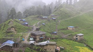 Simple Nepali Rural Village in Mountain  Life with Beautiful Nature  IamSuman [upl. by Slaughter]