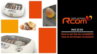 Rcom MAX 20 DO Incubator  10 Candling [upl. by Elenore389]