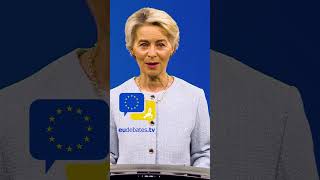 Ukraine stands strong Putin has failed VonderLeyen EUdebates ukrainewar Russia [upl. by Aldon138]